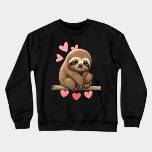 sloth loving flash Crewneck Sweatshirt